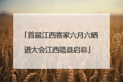 首届江西客家六月六晒谱大会江西赣县启幕