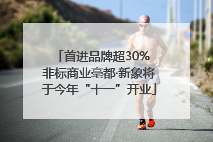 首进品牌超30% 非标商业亳都·新象将于今年“十一”开业