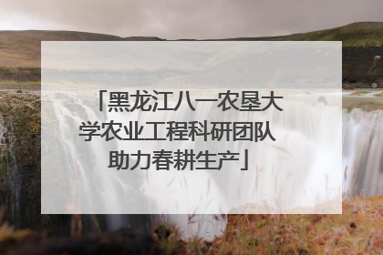 黑龙江八一农垦大学农业工程科研团队助力春耕生产