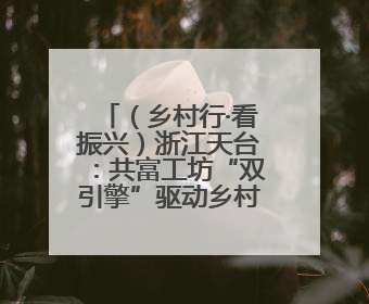 （乡村行·看振兴）浙江天台：共富工坊“双引擎”驱动乡村振兴路