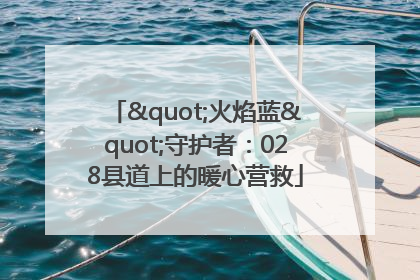 "火焰蓝"守护者：028县道上的暖心营救