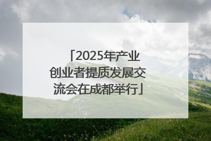 2025年产业创业者提质发展交流会在成都举行