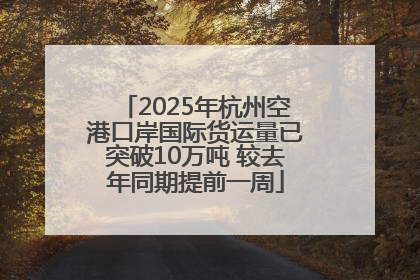 2025年杭州空港口岸国际货运量已突破10万吨 较去年同期提前一周