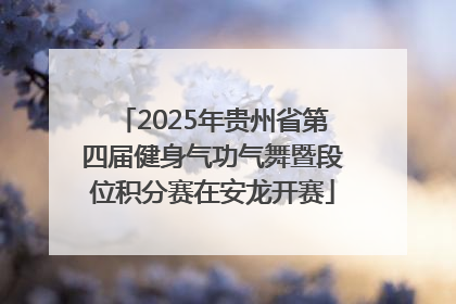 2025年贵州省第四届健身气功气舞暨段位积分赛在安龙开赛