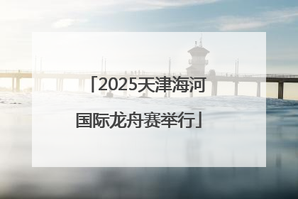 2025天津海河国际龙舟赛举行