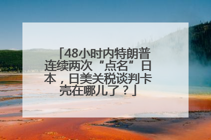 48小时内特朗普连续两次“点名”日本，日美关税谈判卡壳在哪儿了？