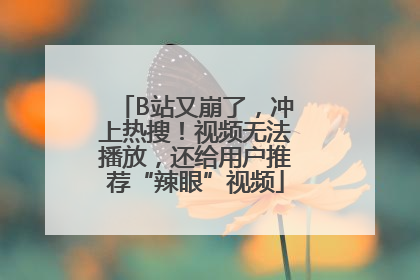 B站又崩了，冲上热搜！视频无法播放，还给用户推荐“辣眼”视频