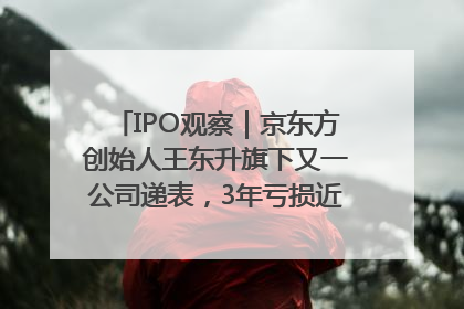 IPO观察｜京东方创始人王东升旗下又一公司递表，3年亏损近50亿元，近8成收入来自同一客户